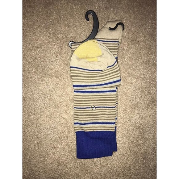 GOLD Toe Men's Striped Dress Socks - Picture 7 of 9